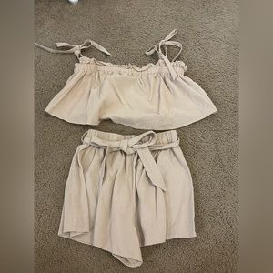 Two piece tan set